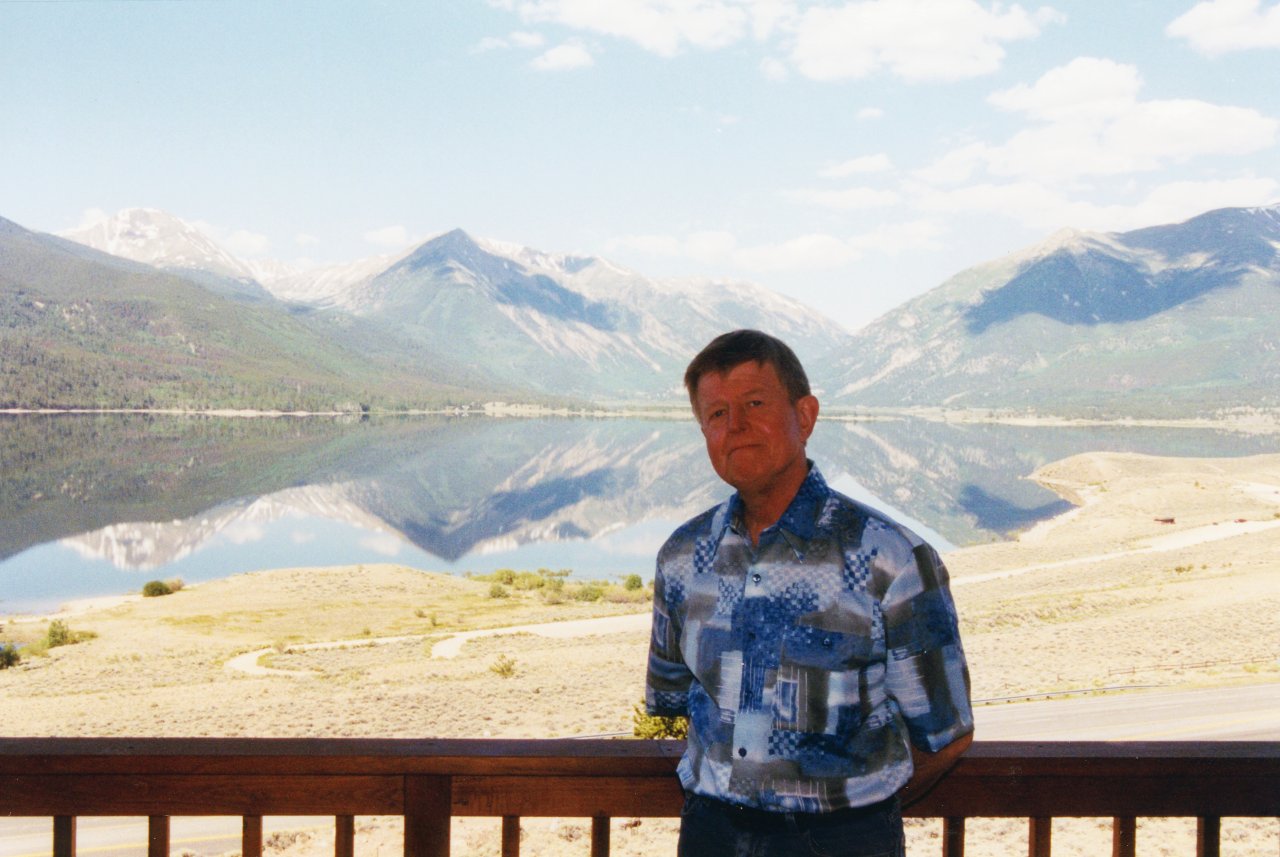 Adrian on Twin Lakes balcony